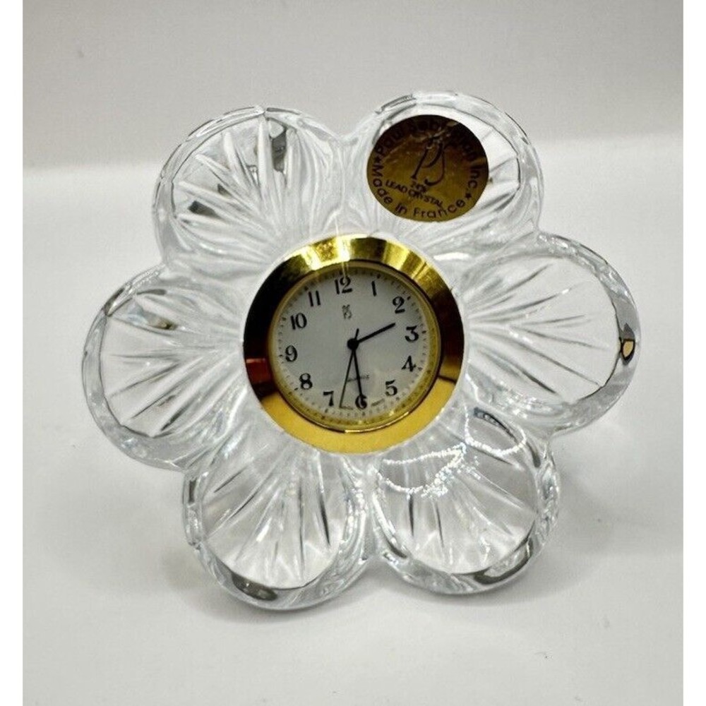 PS Paul Sebastian 1995 Crystal Quartz Desk Clock